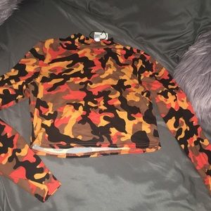 Camo Crop Top